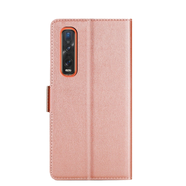 For OPPO Find X2 Pro Ultra-thin Voltage Side Buckle PU + TPU Leather Phone Case
