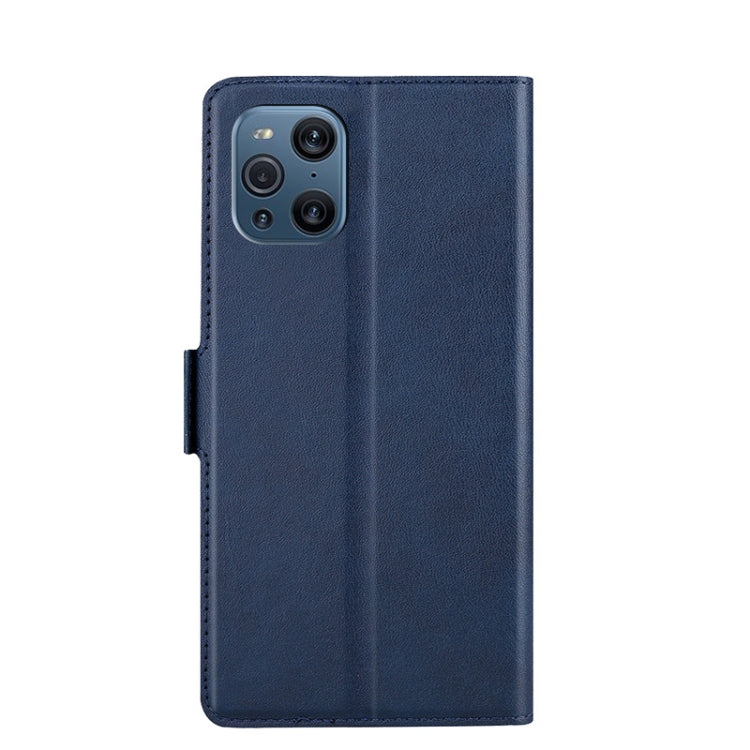 For OPPO Find X3  / X3 Pro Ultra-thin Voltage Side Buckle PU + TPU Leather Phone Case