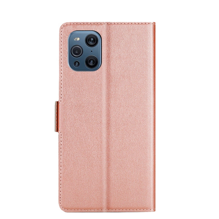 For OPPO Find X3  / X3 Pro Ultra-thin Voltage Side Buckle PU + TPU Leather Phone Case