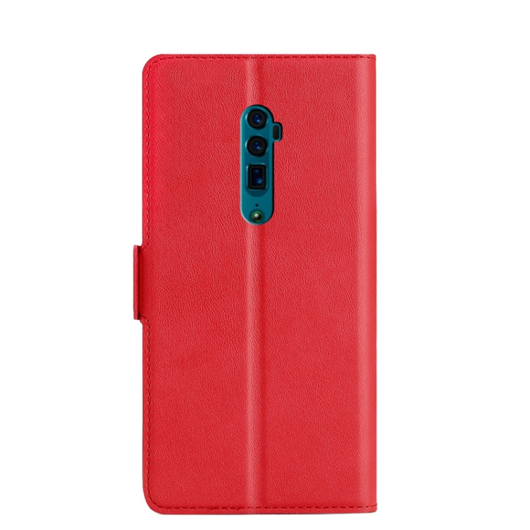 For OPPO Reno 5G Ultra-thin Voltage Side Buckle PU + TPU Leather Phone Case
