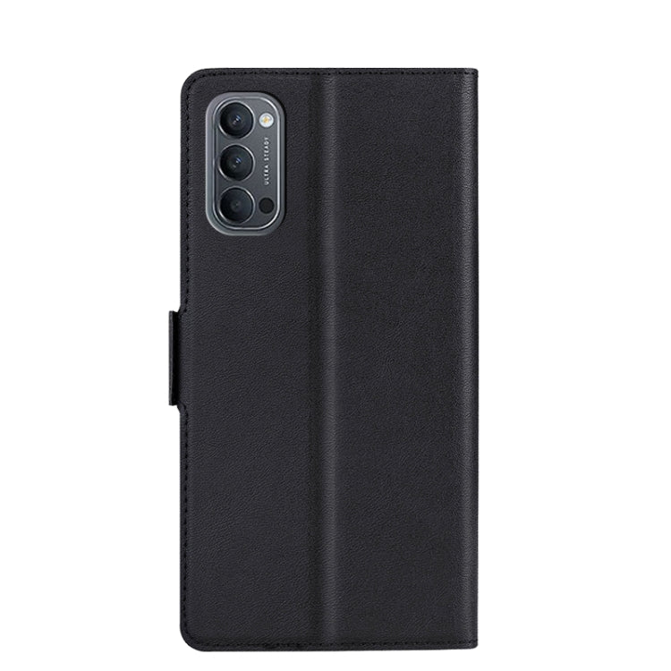 For OPPO Reno4 Ultra-thin Voltage Side Buckle PU + TPU Leather Phone Case