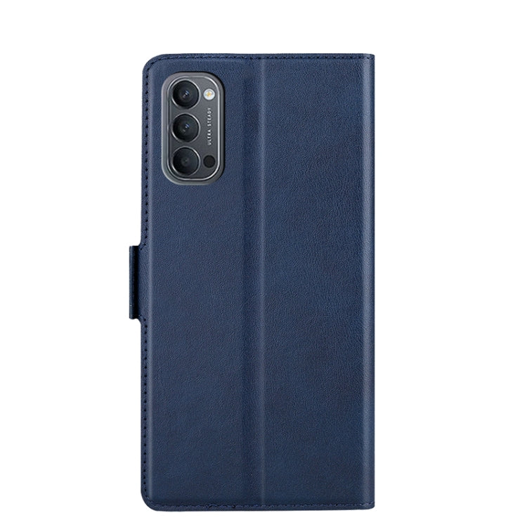 For OPPO Reno4 Ultra-thin Voltage Side Buckle PU + TPU Leather Phone Case