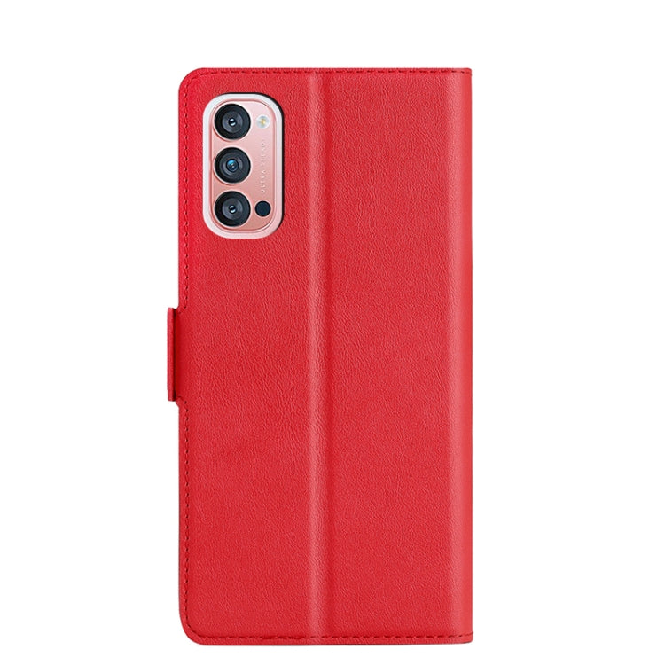 For OPPO Reno4 Pro Ultra-thin Voltage Side Buckle PU + TPU Leather Phone Case