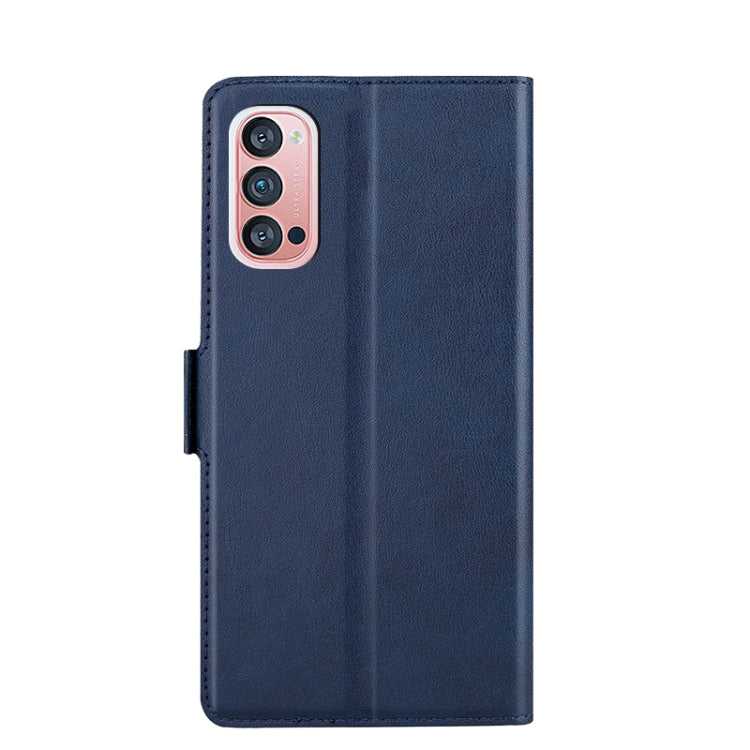 For OPPO Reno4 Pro Ultra-thin Voltage Side Buckle PU + TPU Leather Phone Case