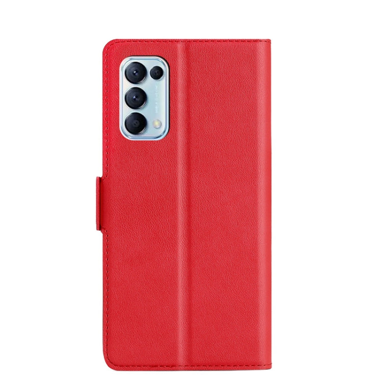 For OPPO Reno5 4G Ultra-thin Voltage Side Buckle PU + TPU Leather Phone Case