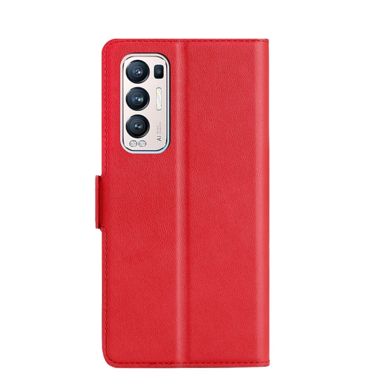 For OPPO Reno5 Pro+ 5G / Find X3 Neo Ultra-thin Voltage Side Buckle PU + TPU Leather Phone Case