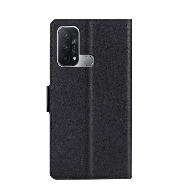 For OPPO Reno5A Ultra-thin Voltage Side Buckle PU + TPU Leather Phone Case