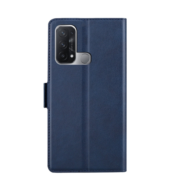 For OPPO Reno5A Ultra-thin Voltage Side Buckle PU + TPU Leather Phone Case