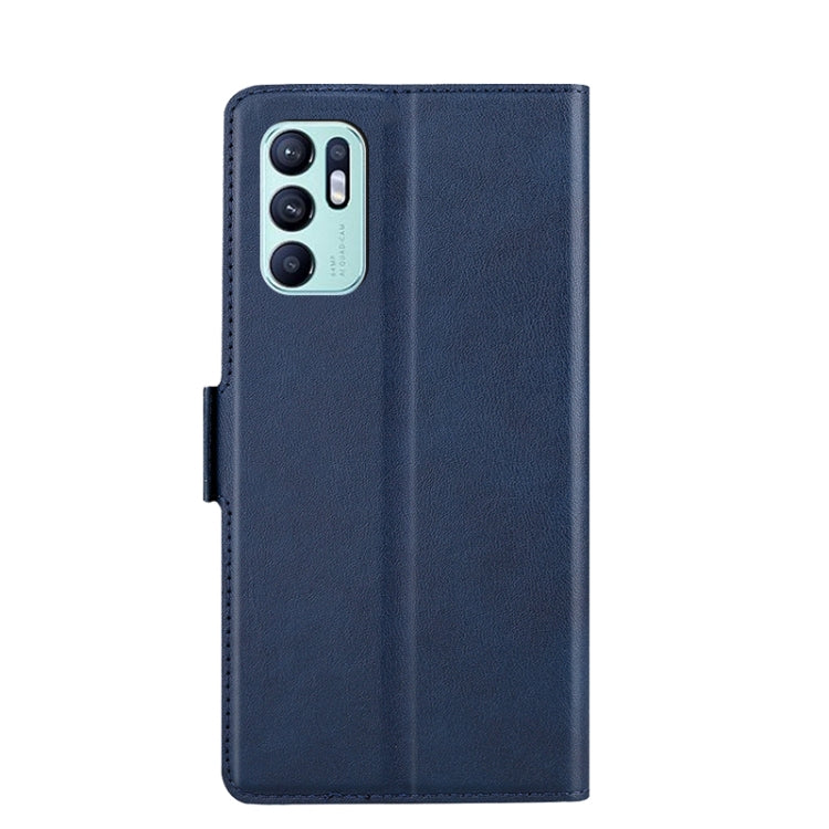 For OPPO Reno6 4G Ultra-thin Voltage Side Buckle PU + TPU Leather Phone Case