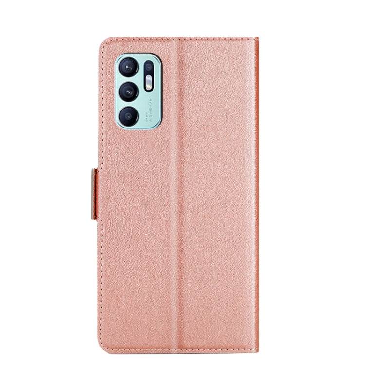 For OPPO Reno6 4G Ultra-thin Voltage Side Buckle PU + TPU Leather Phone Case