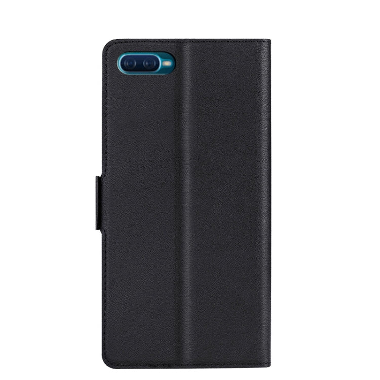 For OPPO Reno A Ultra-thin Voltage Side Buckle PU + TPU Leather Phone Case