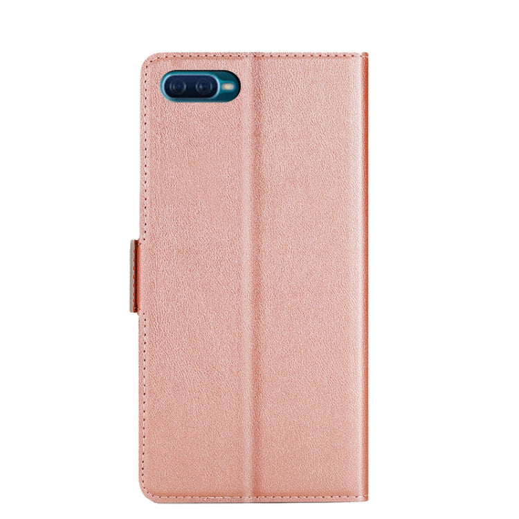 For OPPO Reno A Ultra-thin Voltage Side Buckle PU + TPU Leather Phone Case