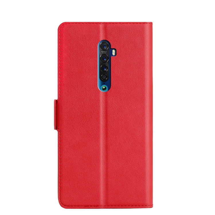 For OPPO Reno2 Ultra-thin Voltage Side Buckle PU + TPU Leather Phone Case