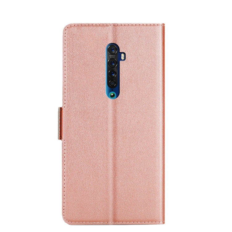 For OPPO Reno2 Ultra-thin Voltage Side Buckle PU + TPU Leather Phone Case