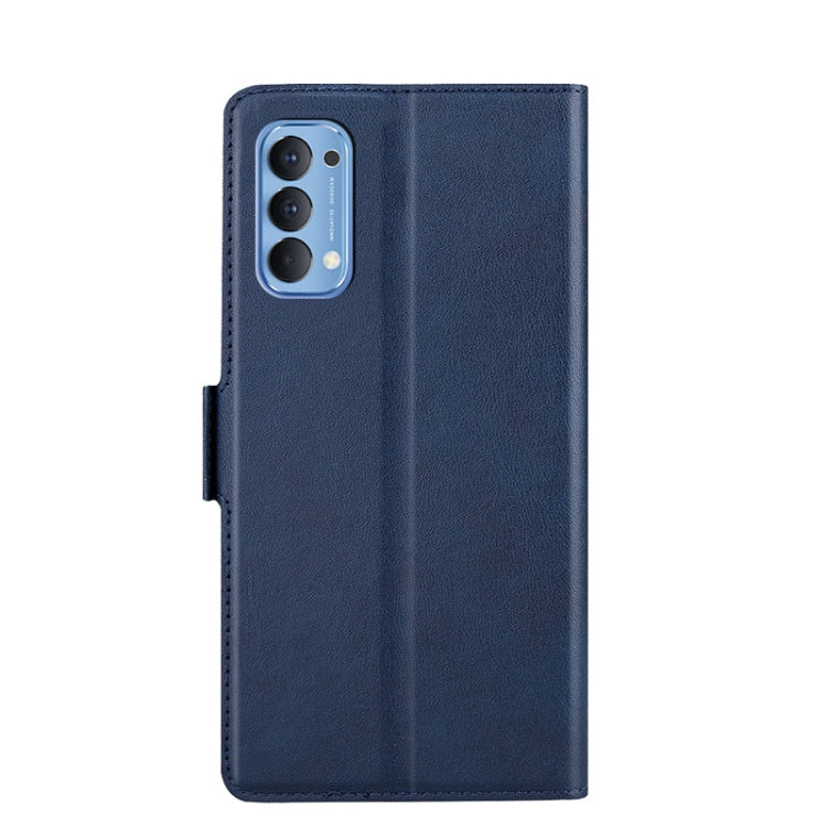 For OPPO Reno4 4G India Ultra-thin Voltage Side Buckle PU + TPU Leather Phone Case