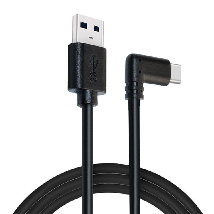 USB Male to USB 3.2 Gen1 Type-C Elbow VR Link Cable For Oculus Quest 1 / 2, Cable Length:5m