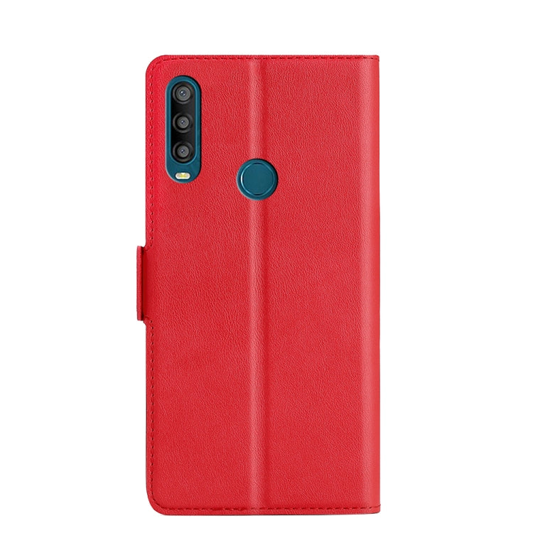For Alcatel 1SE 2020 Ultra-thin Voltage Side Buckle PU + TPU Leather Phone Case