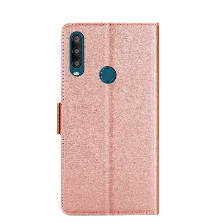 For Alcatel 1SE 2020 Ultra-thin Voltage Side Buckle PU + TPU Leather Phone Case