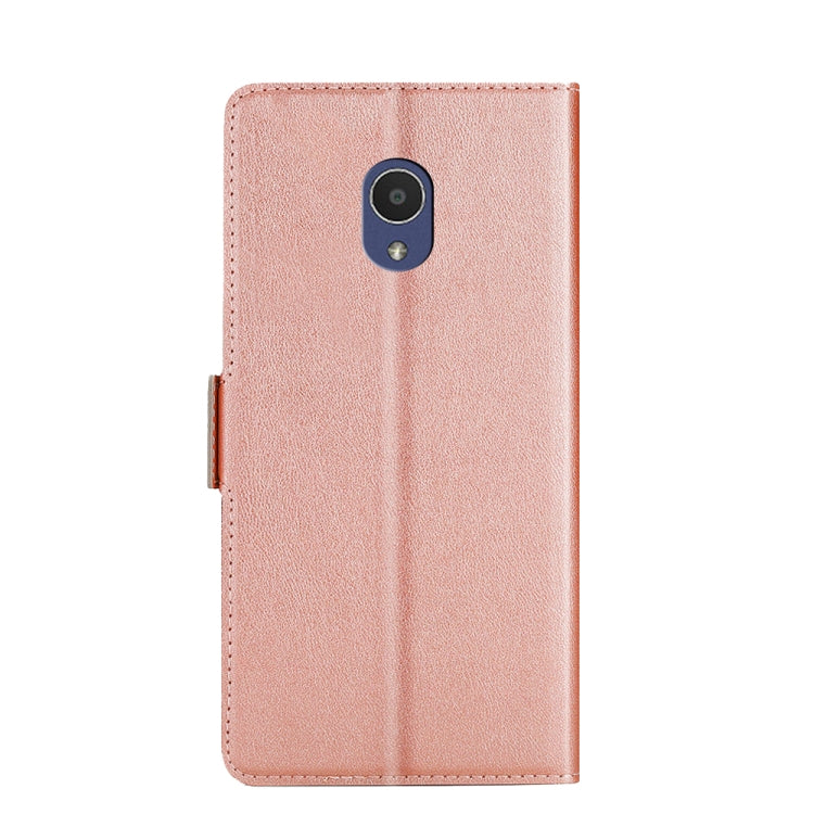 For Alcatel 1X 5059A 5059D Ultra-thin Voltage Side Buckle PU + TPU Leather Phone Case