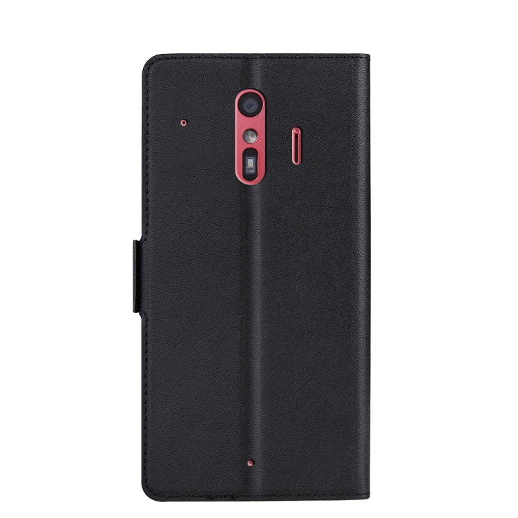 For Fujitsu Arrows F-01L F-42A Ultra-thin Voltage Side Buckle PU + TPU Leather Phone Case