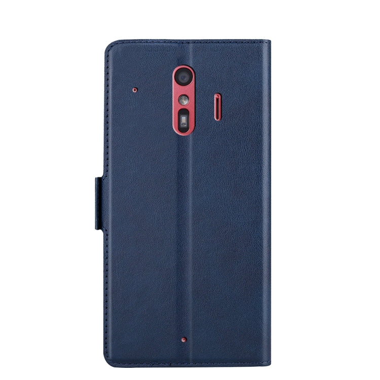For Fujitsu Arrows F-01L F-42A Ultra-thin Voltage Side Buckle PU + TPU Leather Phone Case