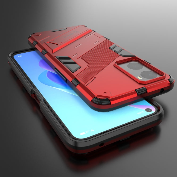 For OPPO A36 4G (China) / Realme 9i Punk Armor PC + TPU Phone Case with Holder