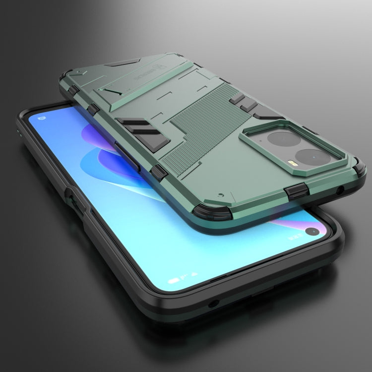 For OPPO A36 4G (China) / Realme 9i Punk Armor PC + TPU Phone Case with Holder