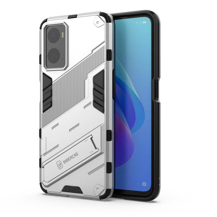 For OPPO A36 4G (China) / Realme 9i Punk Armor PC + TPU Phone Case with Holder