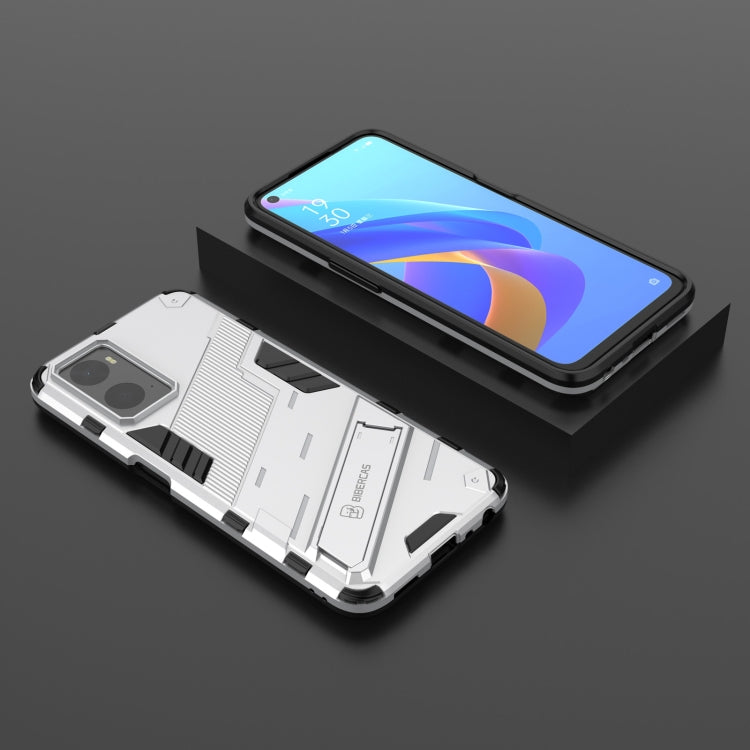 For OPPO A36 4G (China) / Realme 9i Punk Armor PC + TPU Phone Case with Holder