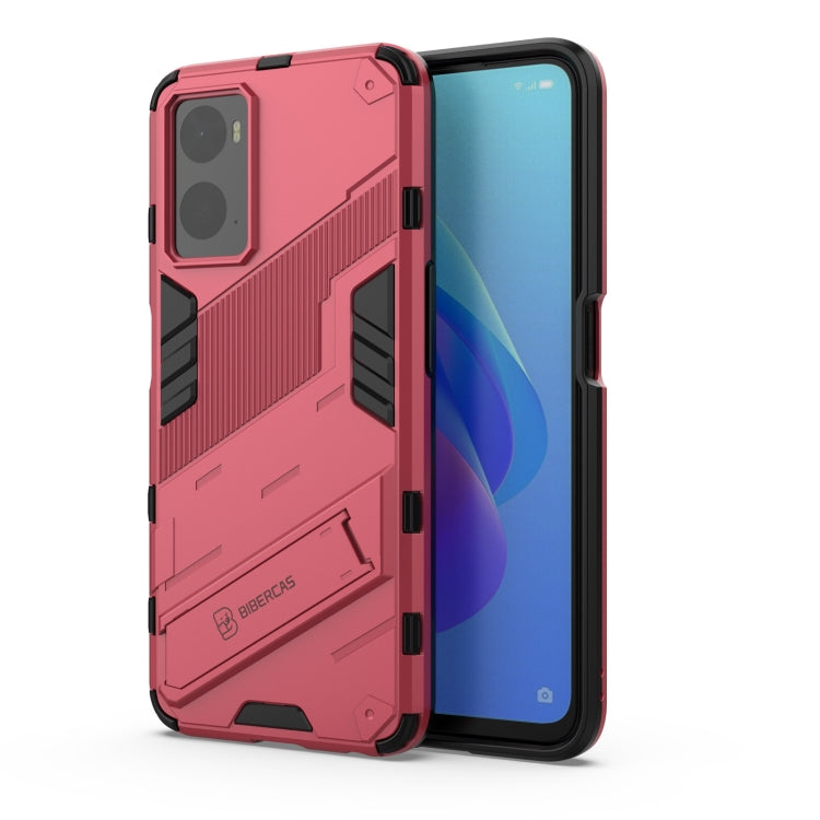 For OPPO A36 4G (China) / Realme 9i Punk Armor PC + TPU Phone Case with Holder