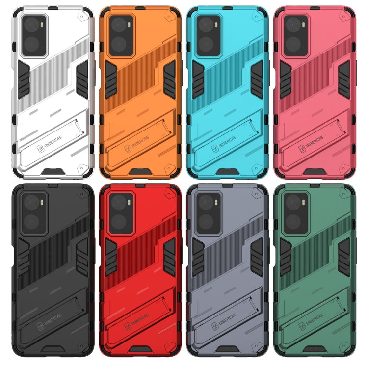 For OPPO A36 4G (China) / Realme 9i Punk Armor PC + TPU Phone Case with Holder