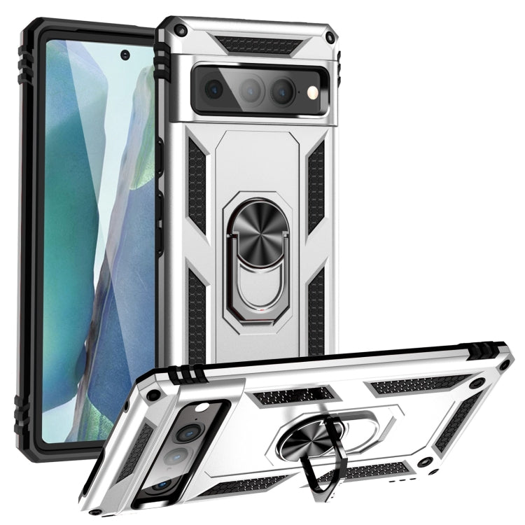 For Google Pixel 7 Pro Shockproof TPU + PC Protective Case with 360 Degree Rotating Holder