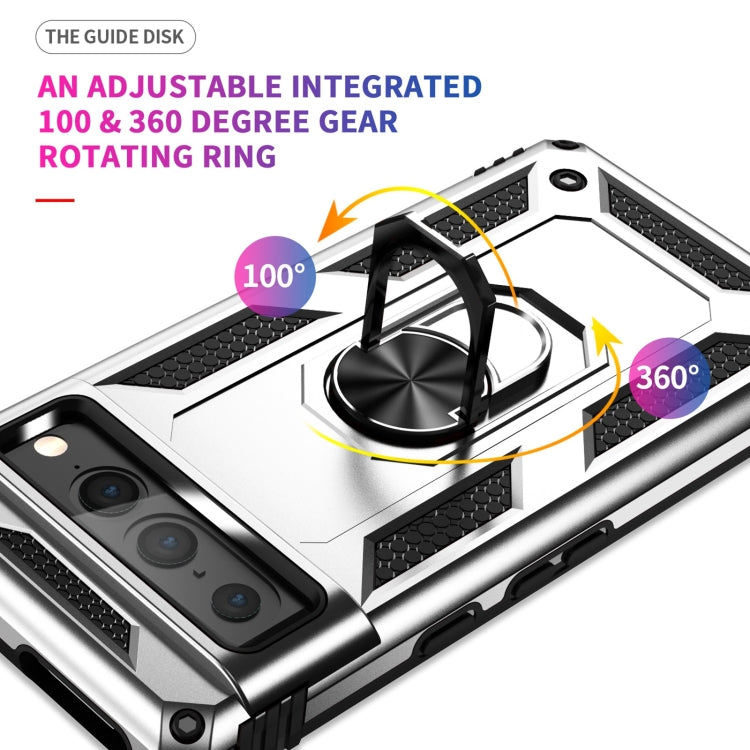 For Google Pixel 7 Pro Shockproof TPU + PC Protective Case with 360 Degree Rotating Holder