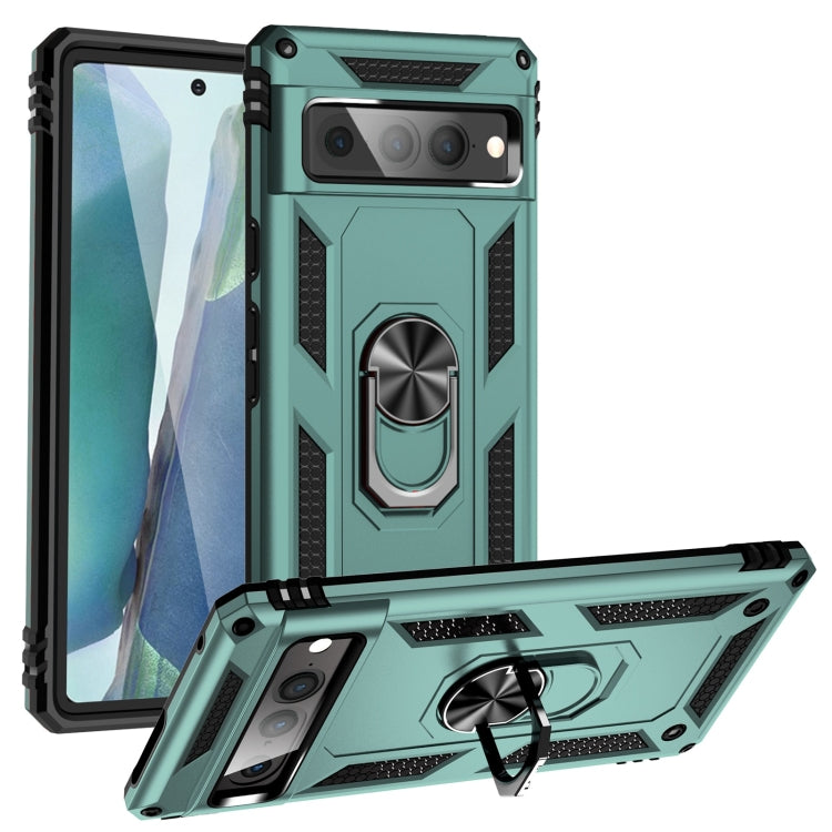 For Google Pixel 7 Pro Shockproof TPU + PC Protective Case with 360 Degree Rotating Holder
