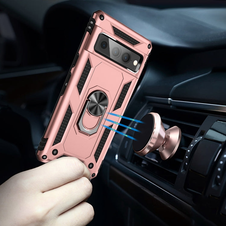For Google Pixel 7 Pro Shockproof TPU + PC Protective Case with 360 Degree Rotating Holder