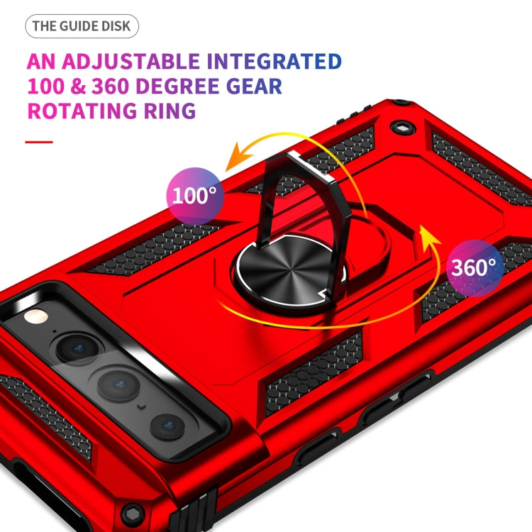 For Google Pixel 7 Pro Shockproof TPU + PC Protective Case with 360 Degree Rotating Holder