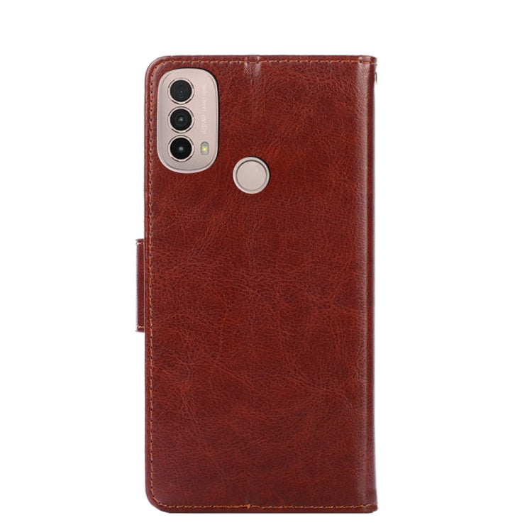 For Motorola Moto E40 Crystal Texture Leather Phone Case