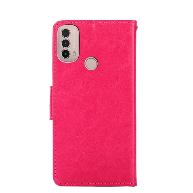 For Motorola Moto E40 Crystal Texture Leather Phone Case
