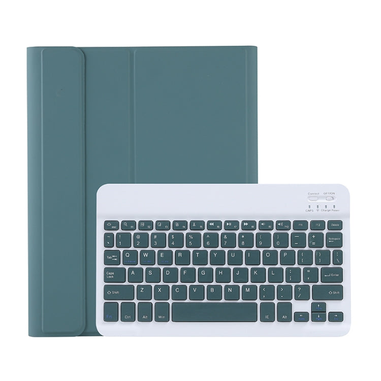 C-098B Candy Color Skin Feel Texture Bluetooth Keyboard Leather Case with Pen Holder For iPad Air 4 10.9 2020 / Air 5 10.9 2022