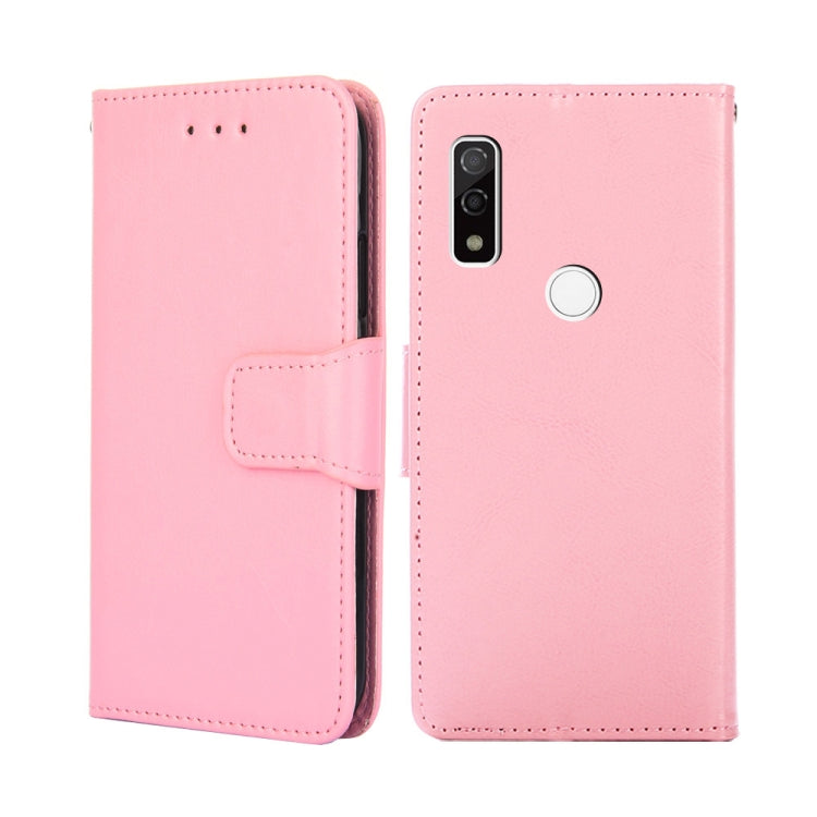 For Fujitsu Arrows WE F-51B Crystal Texture Leather Phone Case