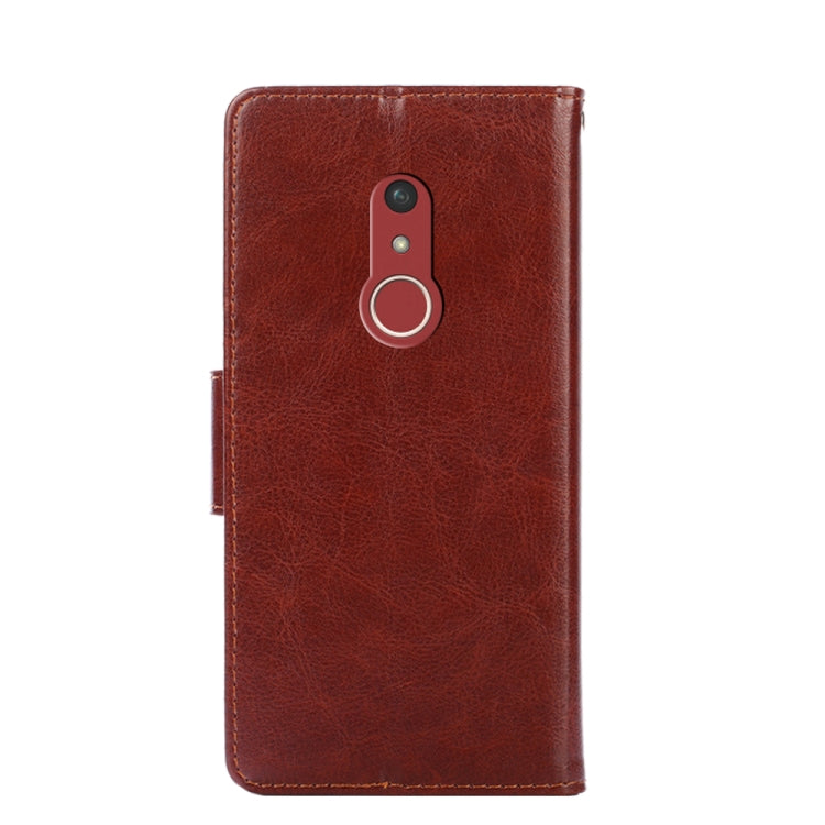 For Fujitsu Arrows Be4 Plus Crystal Texture Leather Phone Case