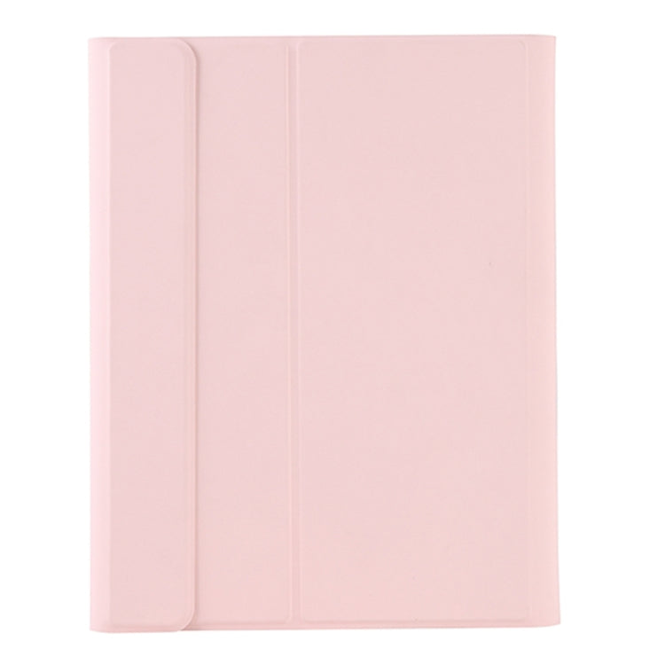 T098B Candy Color Skin Feel Texture Bluetooth Keyboard Leather Case with Pen Holder For iPad Air 4 10.9 2020 / Air 5 10.9 2022