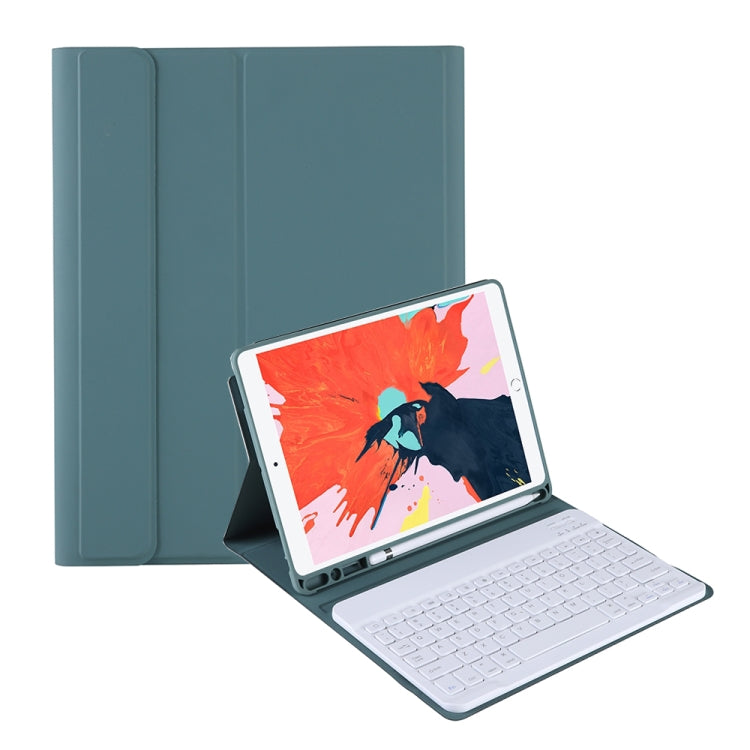 T098B Candy Color Skin Feel Texture Bluetooth Keyboard Leather Case with Pen Holder For iPad Air 4 10.9 2020 / Air 5 10.9 2022