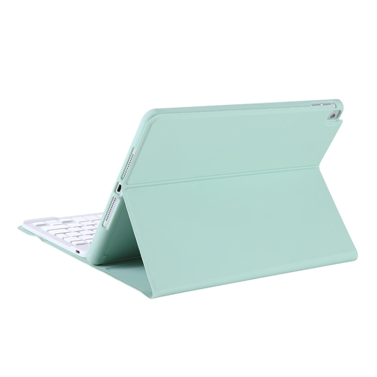 T098B Candy Color Skin Feel Texture Bluetooth Keyboard Leather Case with Pen Holder For iPad Air 4 10.9 2020 / Air 5 10.9 2022