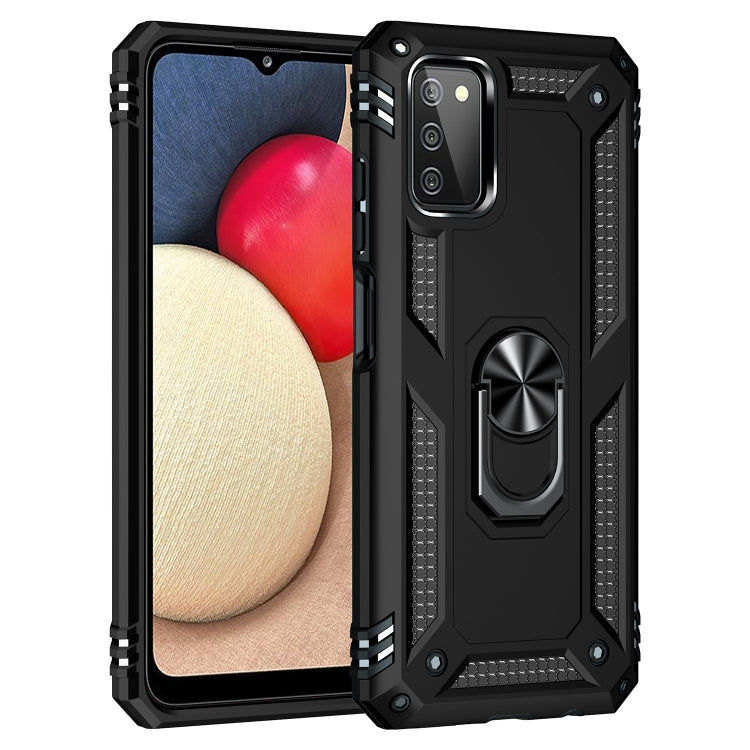 For Samsung Galaxy A03s US Version Shockproof TPU + PC Phone Case with Holder