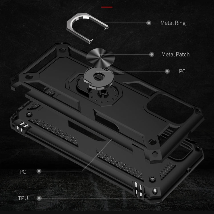 For Samsung Galaxy A03s US Version Shockproof TPU + PC Phone Case with Holder