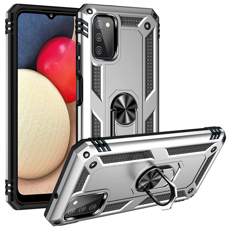 For Samsung Galaxy A03s US Version Shockproof TPU + PC Phone Case with Holder