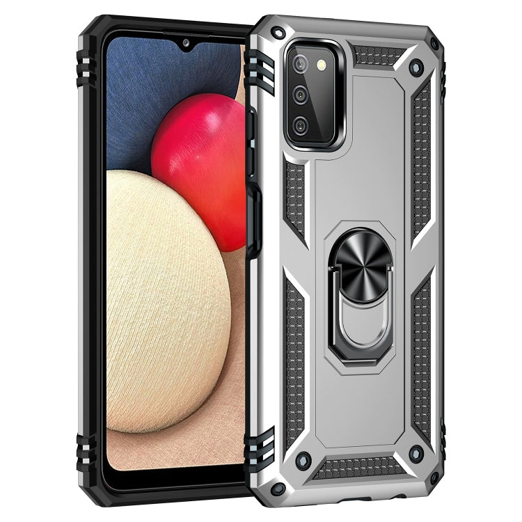 For Samsung Galaxy A03s US Version Shockproof TPU + PC Phone Case with Holder