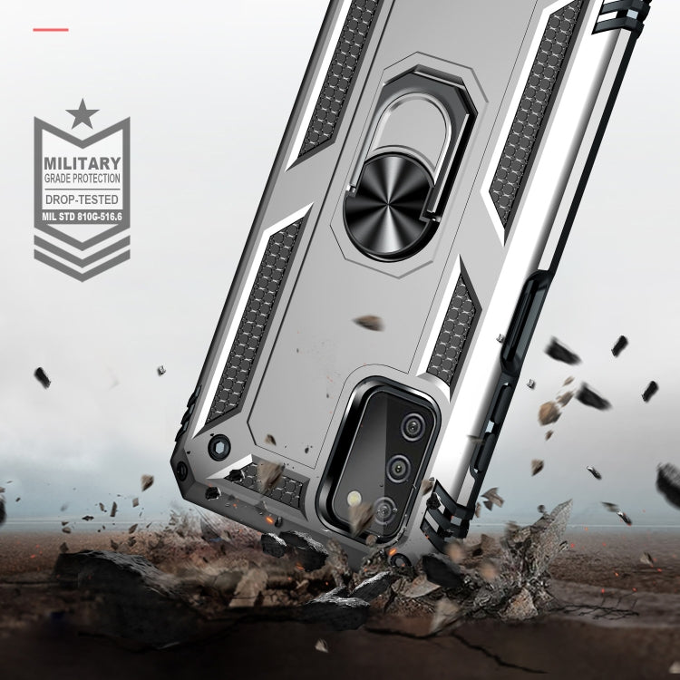 For Samsung Galaxy A03s US Version Shockproof TPU + PC Phone Case with Holder