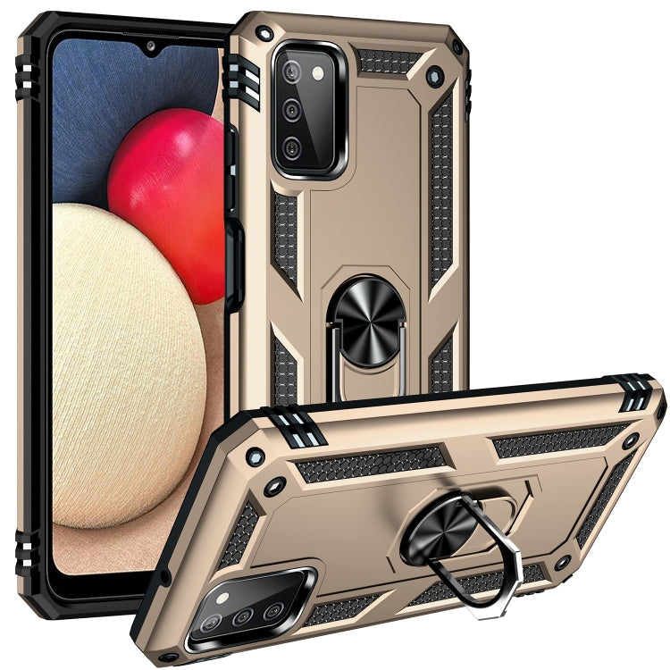 For Samsung Galaxy A03s US Version Shockproof TPU + PC Phone Case with Holder